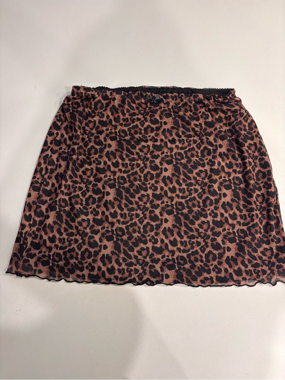 SHEIN Leopard Print Mini Skirt in Brown and Black